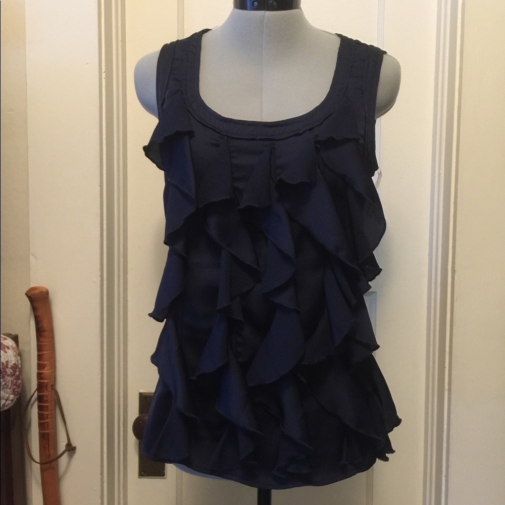 Ruffle Sleeveless Top